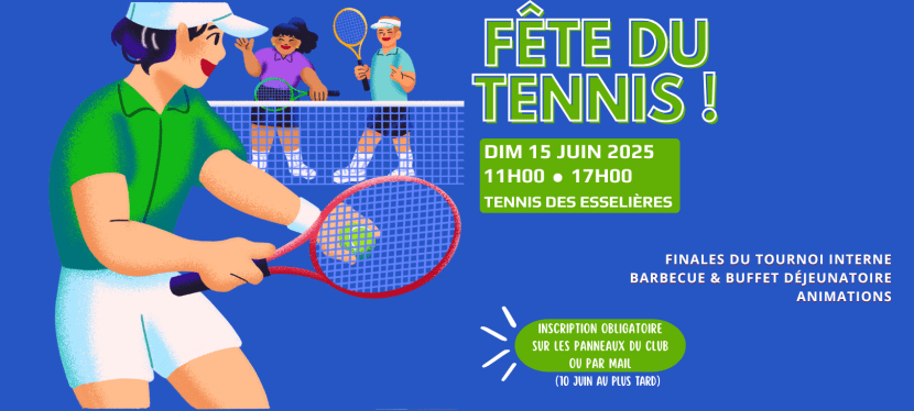 Rendez-vous le 15 juin pour la fête du tennis&nbsp;!